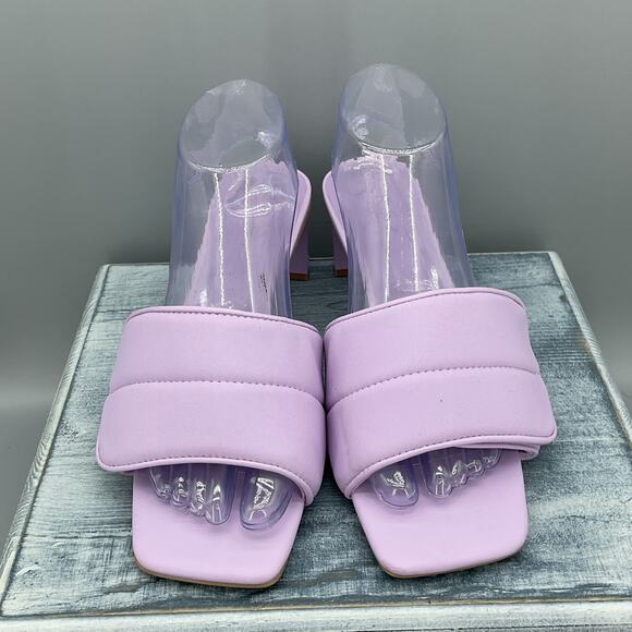 NEW Open Edit Women’s Cava Adjustable Slide Sandals Purple Size 8M - Picture 3 of 10